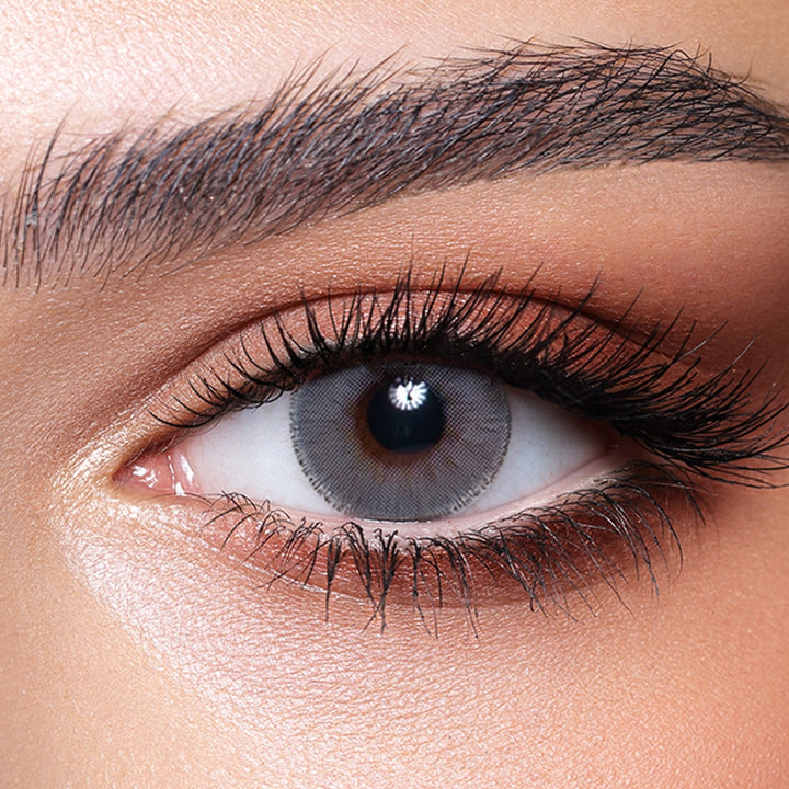 Bella Monthly Colored Contact Lenses - Elite Cloudy Gray