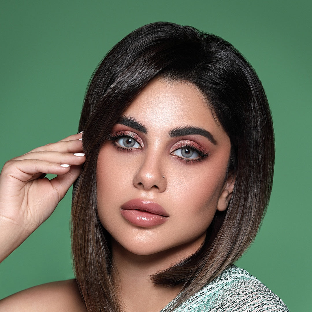 Bella Monthly Colored Contact Lenses - Elite Gray Olive