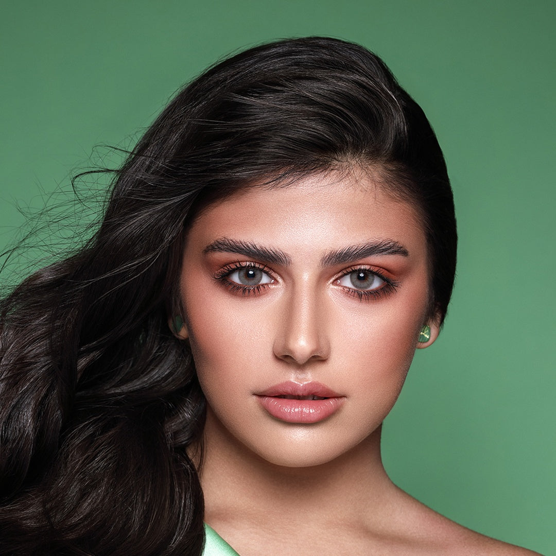 Bella Monthly Colored Contact Lenses - Elite Mint Gray