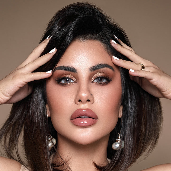 Bella Monthly Colored Contact Lenses - Elite Sandy Gray