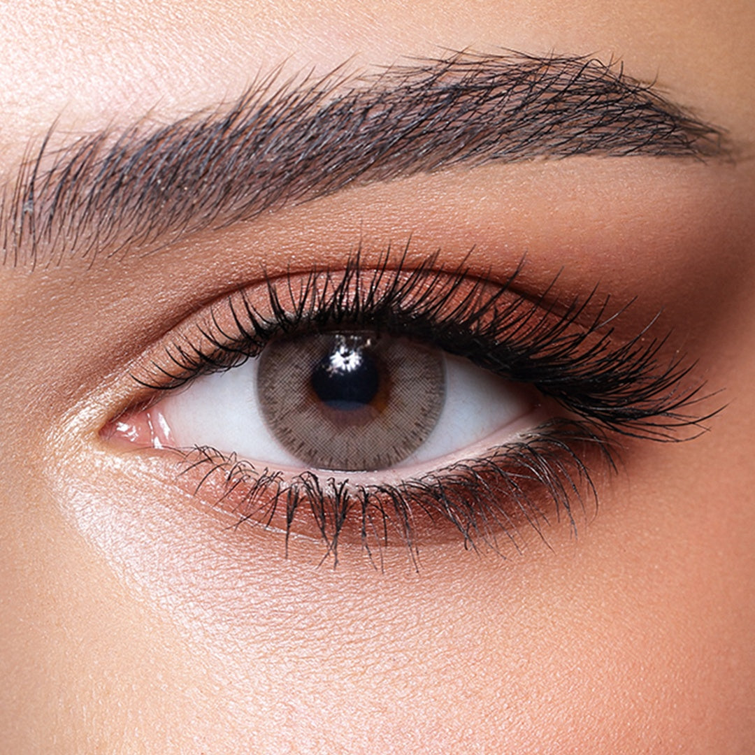 Bella Monthly Colored Contact Lenses - Elite Sandy Gray