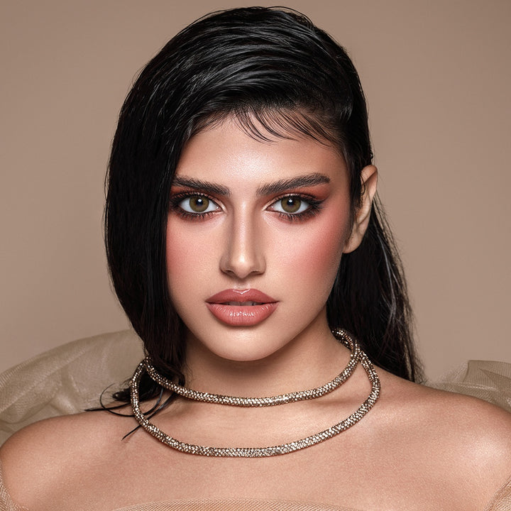 Bella Monthly Colored Contact Lenses - Elite Silky Gold