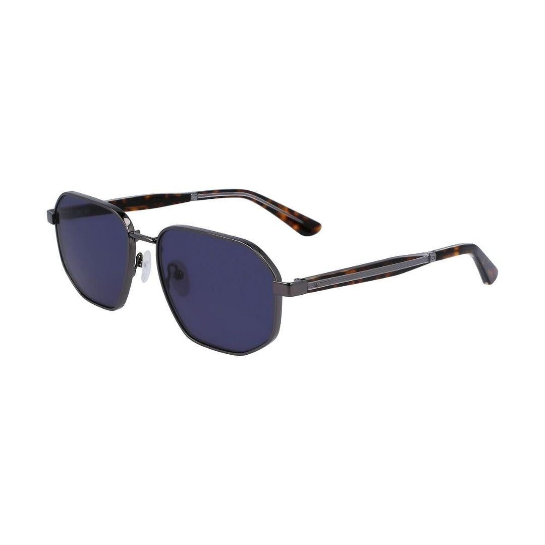 Calvin Klein Man CK23102S 009 Sunglasses Metal Black Grey Squared Normal Normal