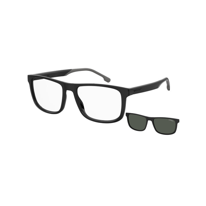 Carrera 172/N/S 20451280758ha نظارة شمسية للرجال بإطار أسيتات كامل مستطيلة ذات جزء علوي مسطح أسود مع عدسات متدرجة باللون البني وغير مستقطبة مقاس 55-17-145