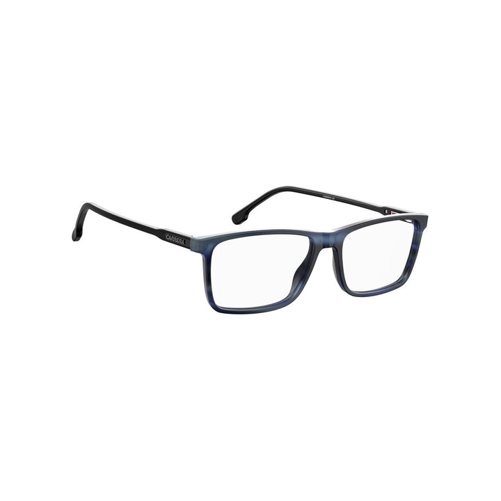 Carrera 225 103116avs5416 Acetate Optical Frames For Men Full Rim Rectangular Striped Blue  Non-Polarized 56-17-145