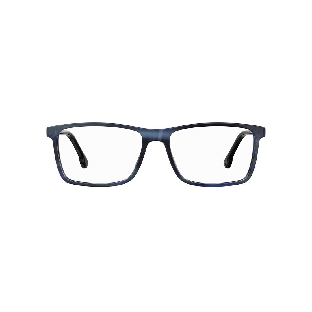 Carrera 225 103116avs5416 Acetate Optical Frames For Men Full Rim Rectangular Striped Blue  Non-Polarized 56-17-145