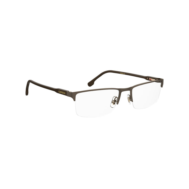 Carrera 243 1037440035718 Metal Optical Frames For Men Rimless Rectangular Matte Black  Non-Polarized 55-18-145