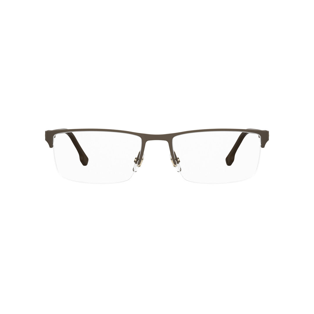 Carrera 243 1037440035718 Metal Optical Frames For Men Rimless Rectangular Matte Black  Non-Polarized 55-18-145