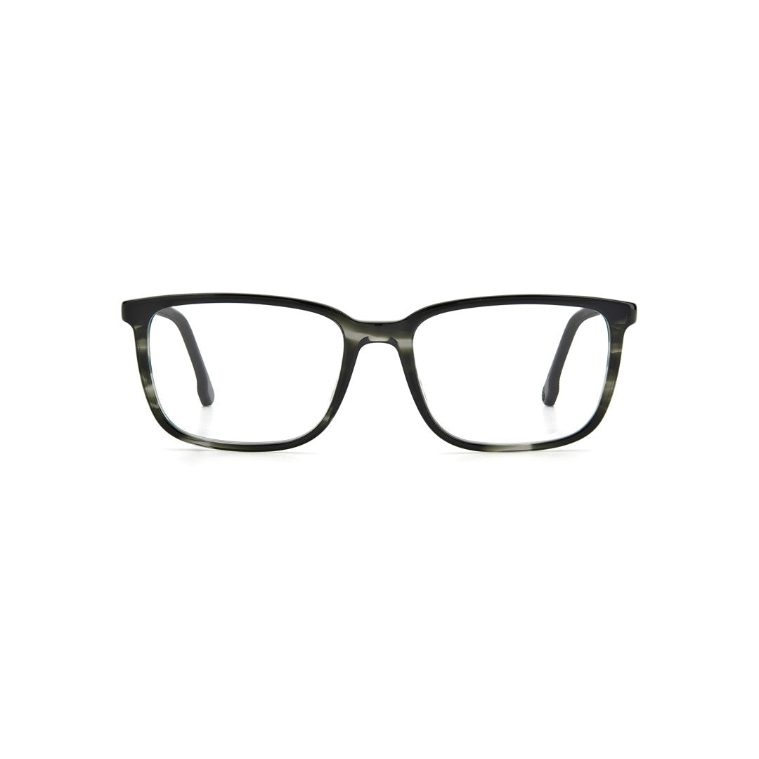 Carrera 254 1044340035618 Acetate Optical Frames For Men Full Rim Rectangular Matte Black  Non-Polarized 54-18-145
