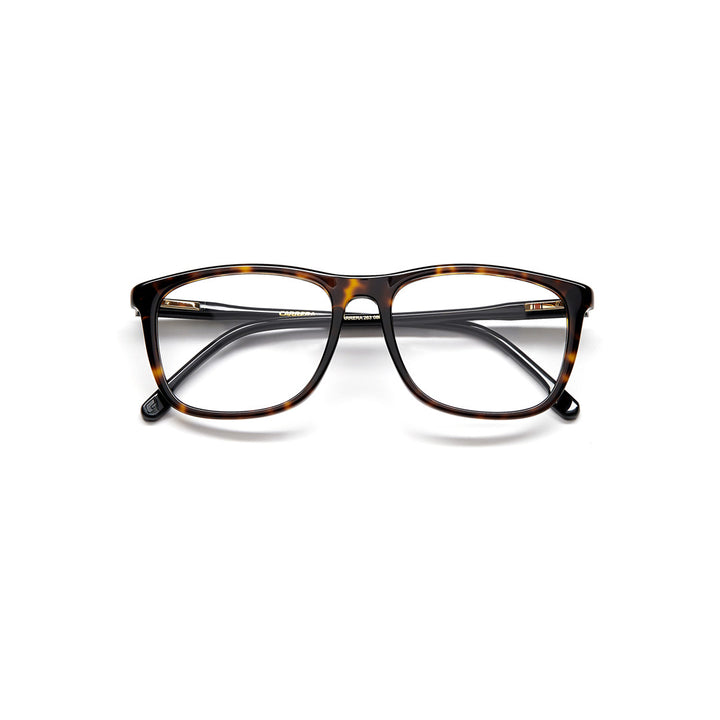 Carrera 263 1052400865517 Acetate Optical Frames For Men Full Rim Rectangular Havana  Non-Polarized 53-17-145