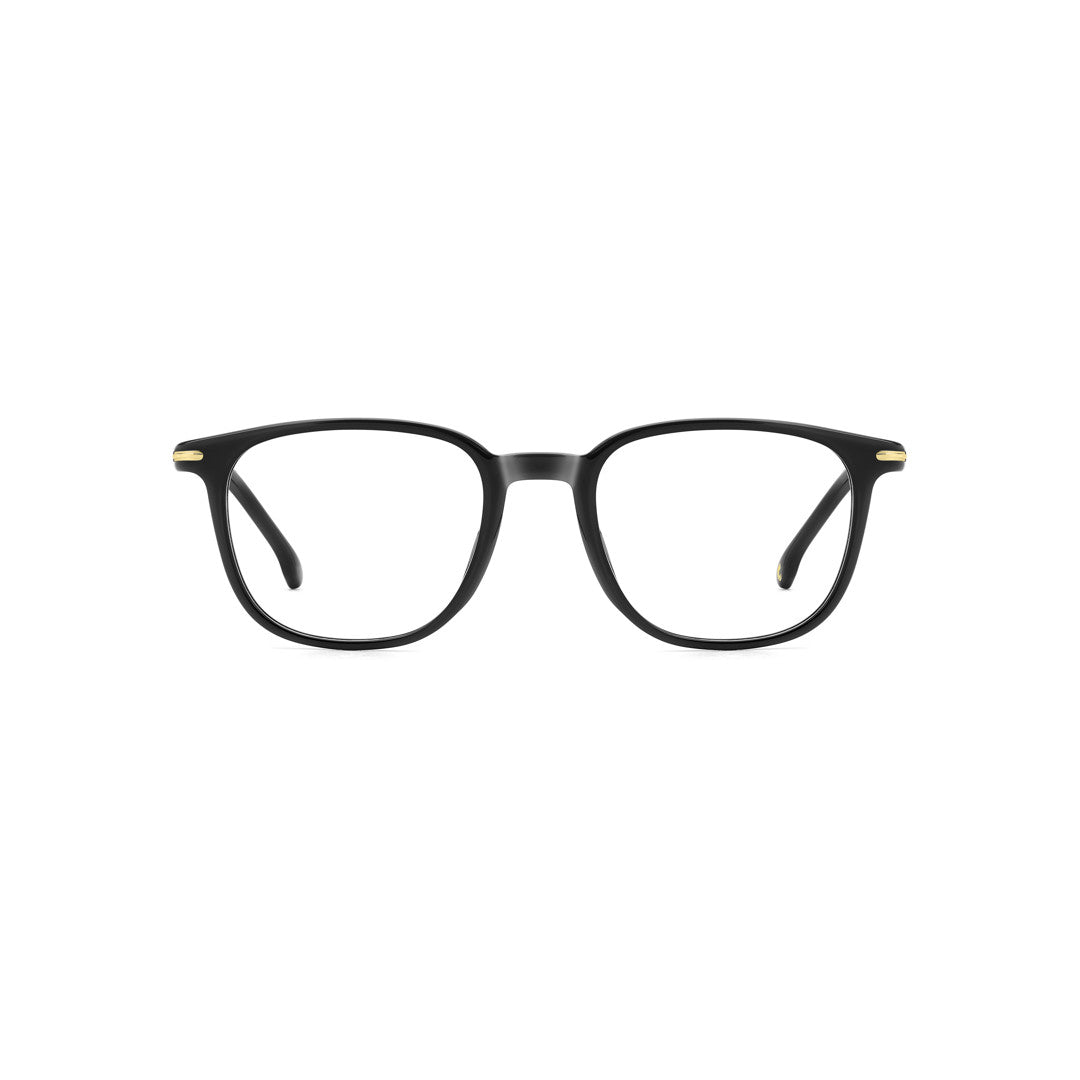 Carrera 342/S 2076012m25408 Acetate Sunglass Frames For Men Full Rim Panthos Black Gold With Gradient Blue Shaded Non-Polarized 50-19-145