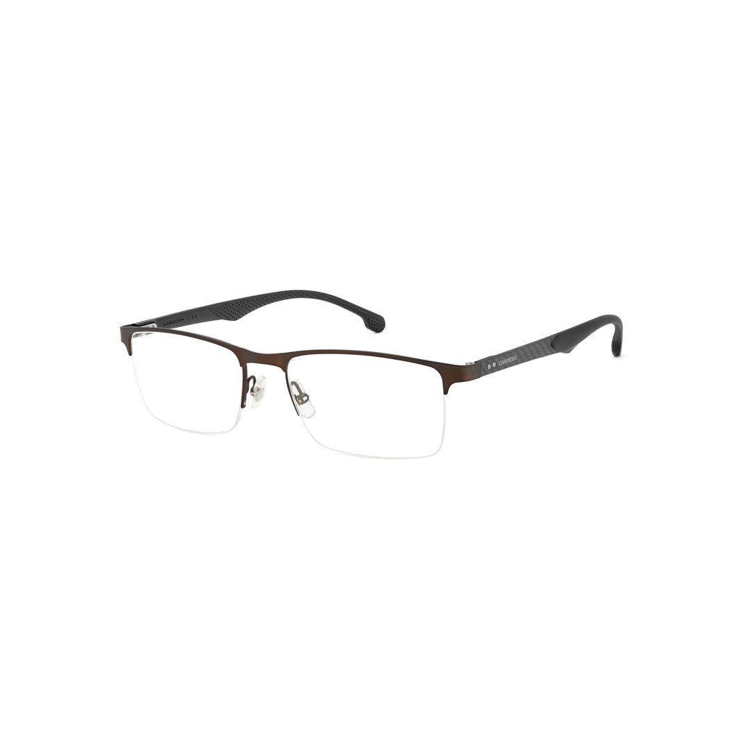 Carrera 8846 103067r815419 Metal Optical Frames For Men Rimless Rectangular Matte Ruthenium  Non-Polarized 54-19-145