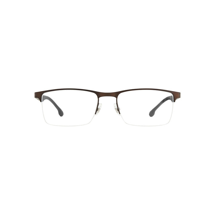 Carrera 8846 103067r815419 Metal Optical Frames For Men Rimless Rectangular Matte Ruthenium  Non-Polarized 54-19-145