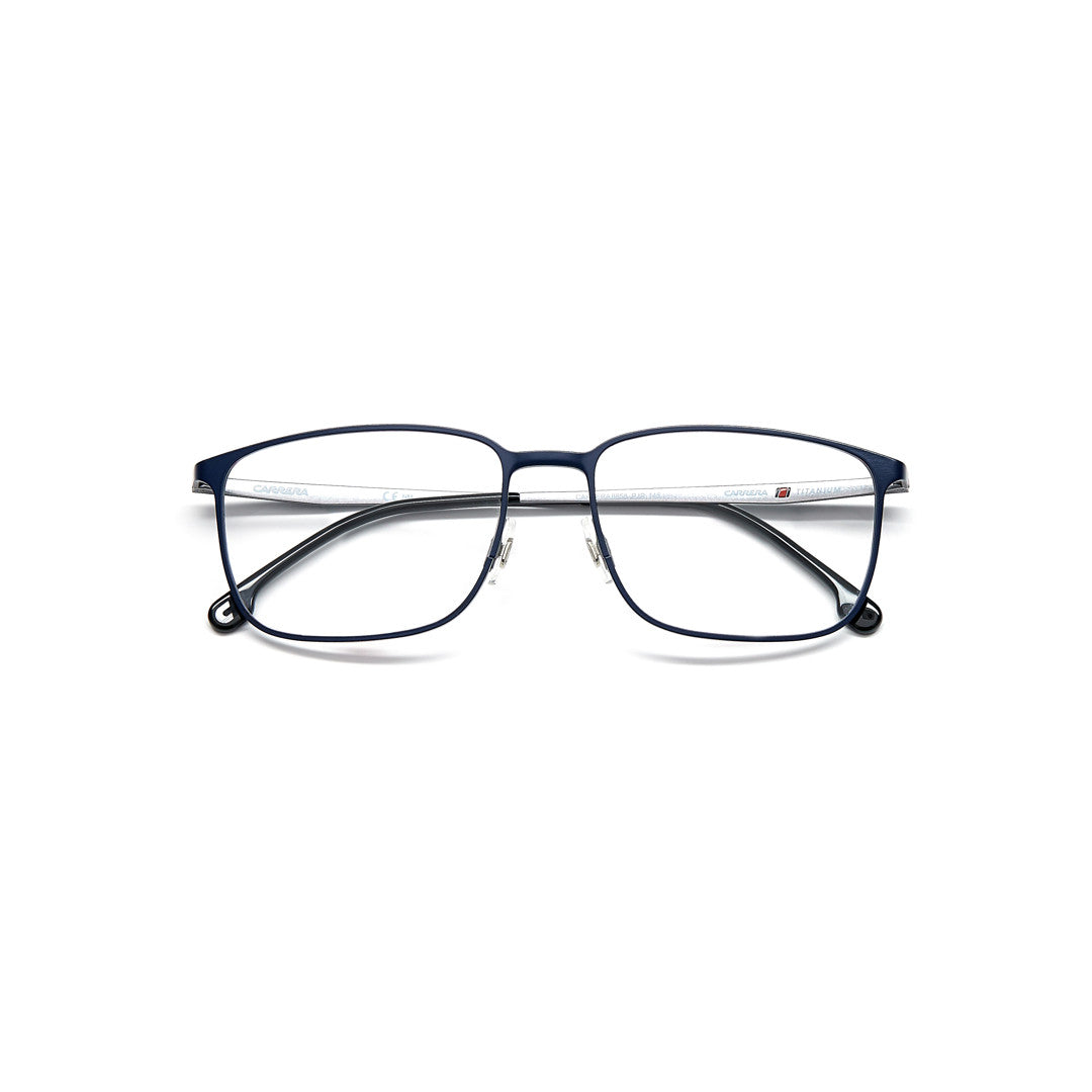 Carrera 8862 1045028075717 Acetate Optical Frames For Men Full Rim Rectangular Black  Non-Polarized 56-17-145