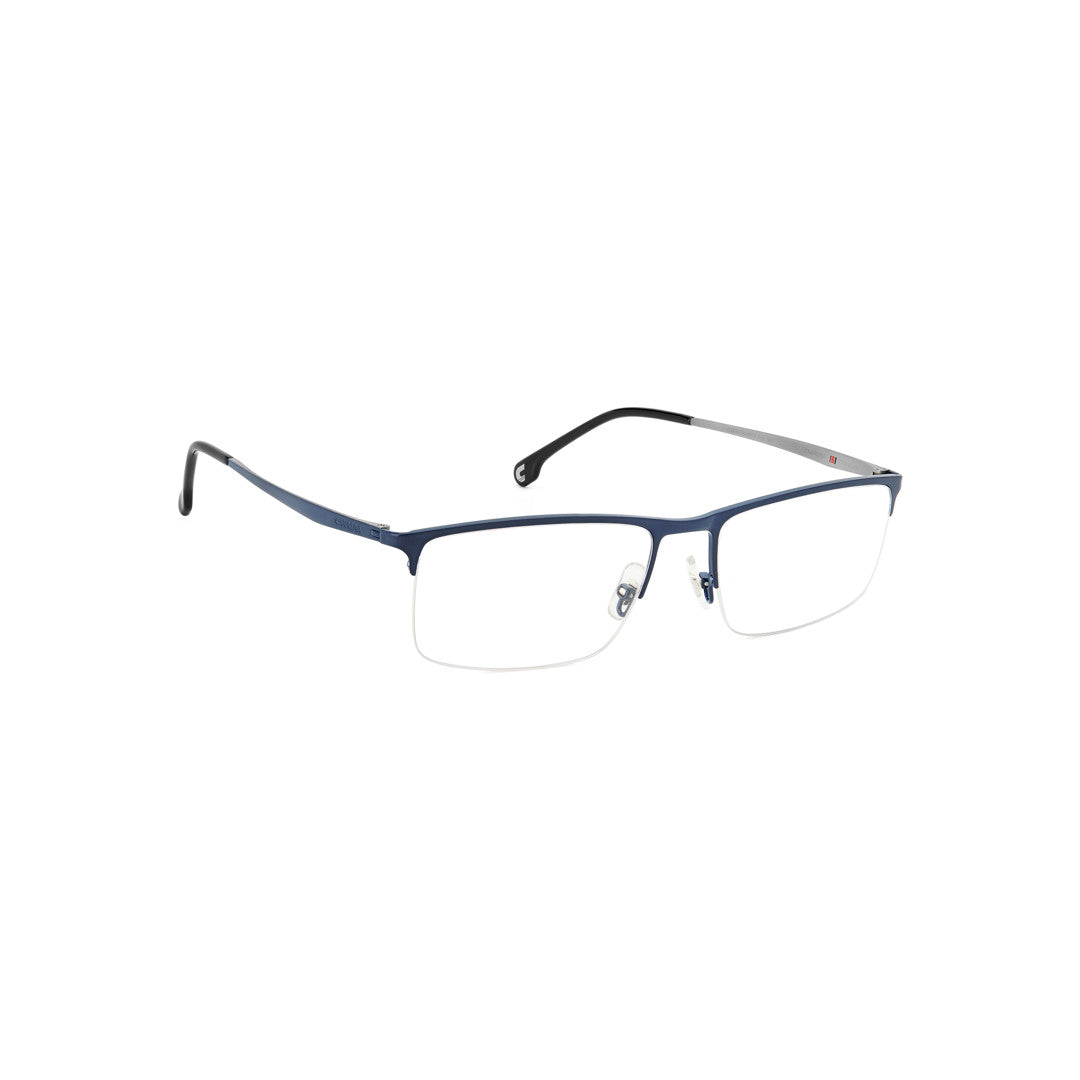 Carrera 8875 1065070035517 إطارات نظارات طبية من سبيكة التيتانيوم للرجال بدون حواف مستطيلة غير لامعة سوداء غير مستقطبة 55-17-145