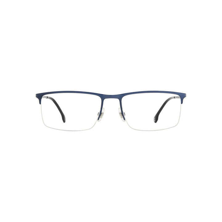 Carrera 8875 1065070035517 إطارات نظارات طبية من سبيكة التيتانيوم للرجال بدون حواف مستطيلة غير لامعة سوداء غير مستقطبة 55-17-145