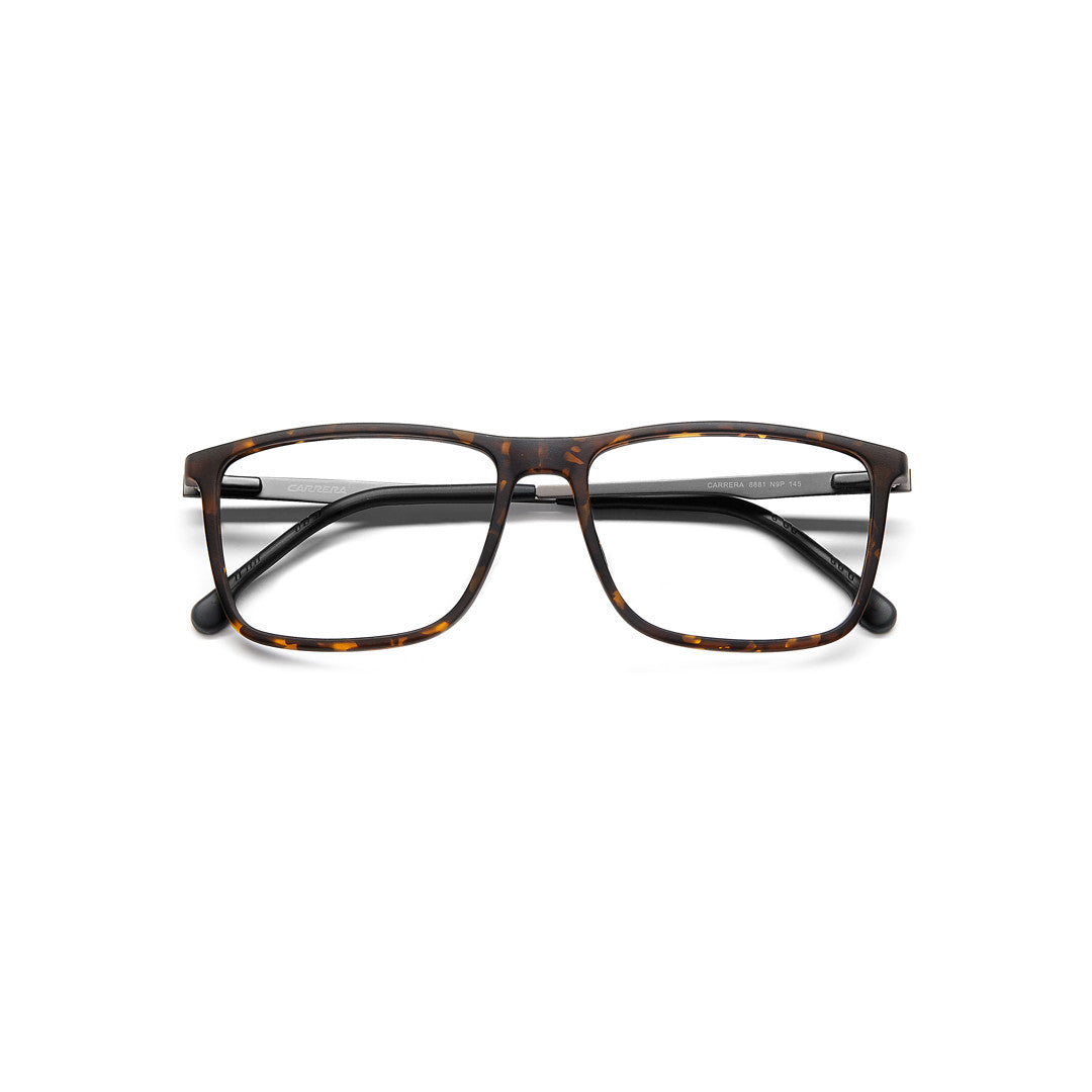 Carrera 8881 1065568075616 إطار نظارة طبية للرجال بإطار كامل مستطيل أسود غير مستقطب 56-16-145