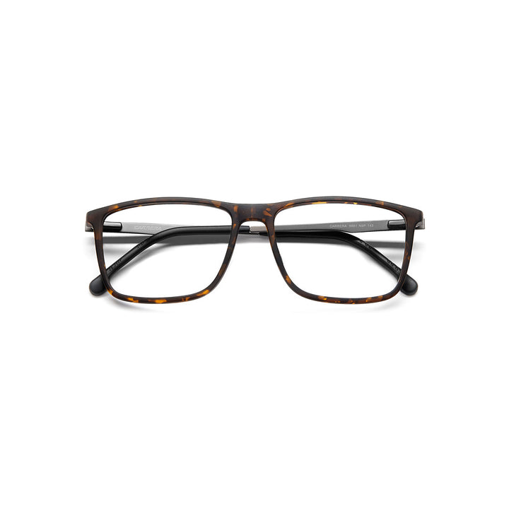 Carrera 8881 1065568075616 إطار نظارة طبية للرجال بإطار كامل مستطيل أسود غير مستقطب 56-16-145