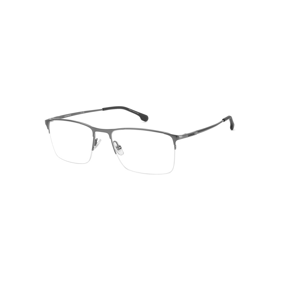 Carrera 8906 108128fll5519 Metal Optical Frames For Men Rimless Rectangular Matte Blue  Non-Polarized 57-19-145