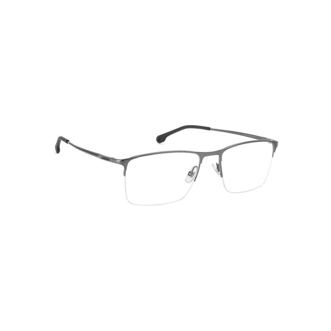 Carrera 8906 108128fll5519 Metal Optical Frames For Men Rimless Rectangular Matte Blue  Non-Polarized 57-19-145