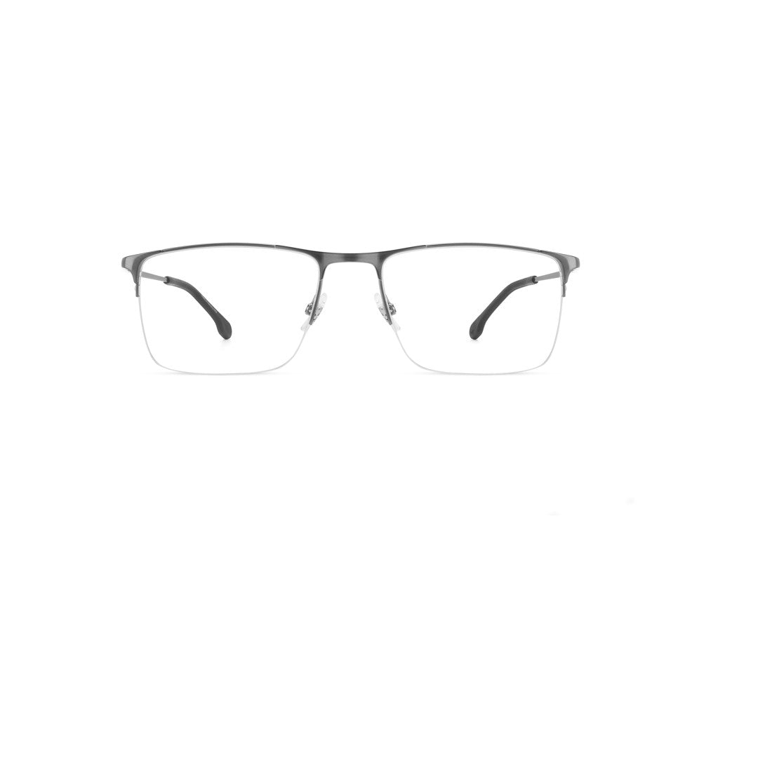Carrera 8906 108128fll5519 Metal Optical Frames For Men Rimless Rectangular Matte Blue  Non-Polarized 57-19-145