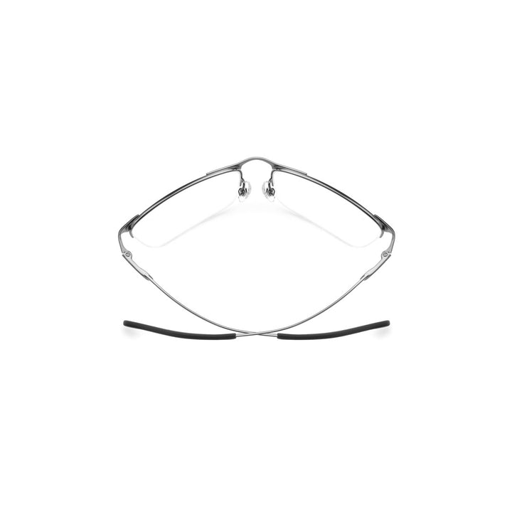Carrera 8906 108128fll5519 Metal Optical Frames For Men Rimless Rectangular Matte Blue  Non-Polarized 57-19-145