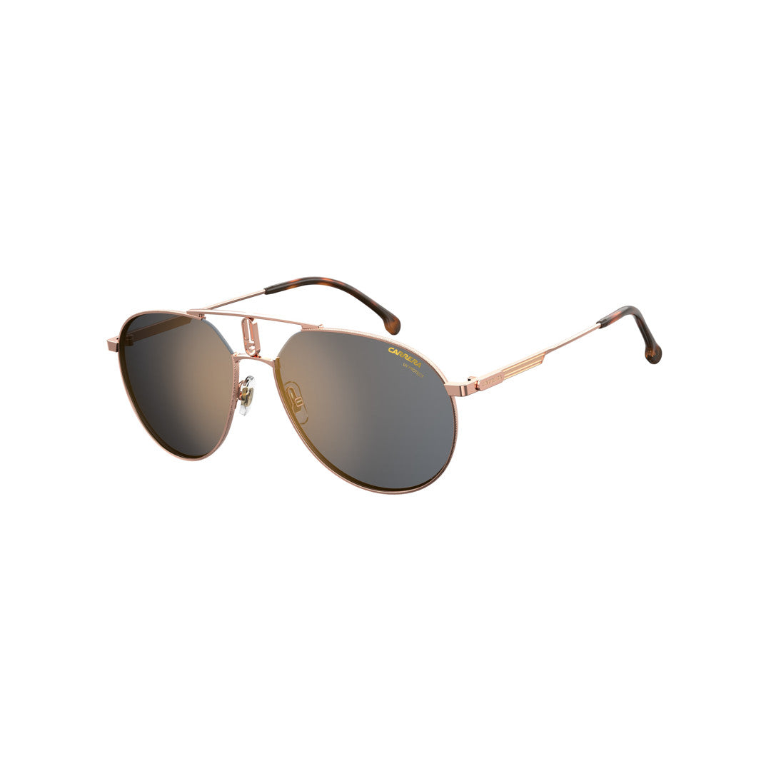 Carrera 209/S 20245585k58ha Metal Sunglass Frames For Unisex Adult Full Rim Pilot Ruthenium Black With Gradient Brown Shaded Non-Polarized 59-17-145