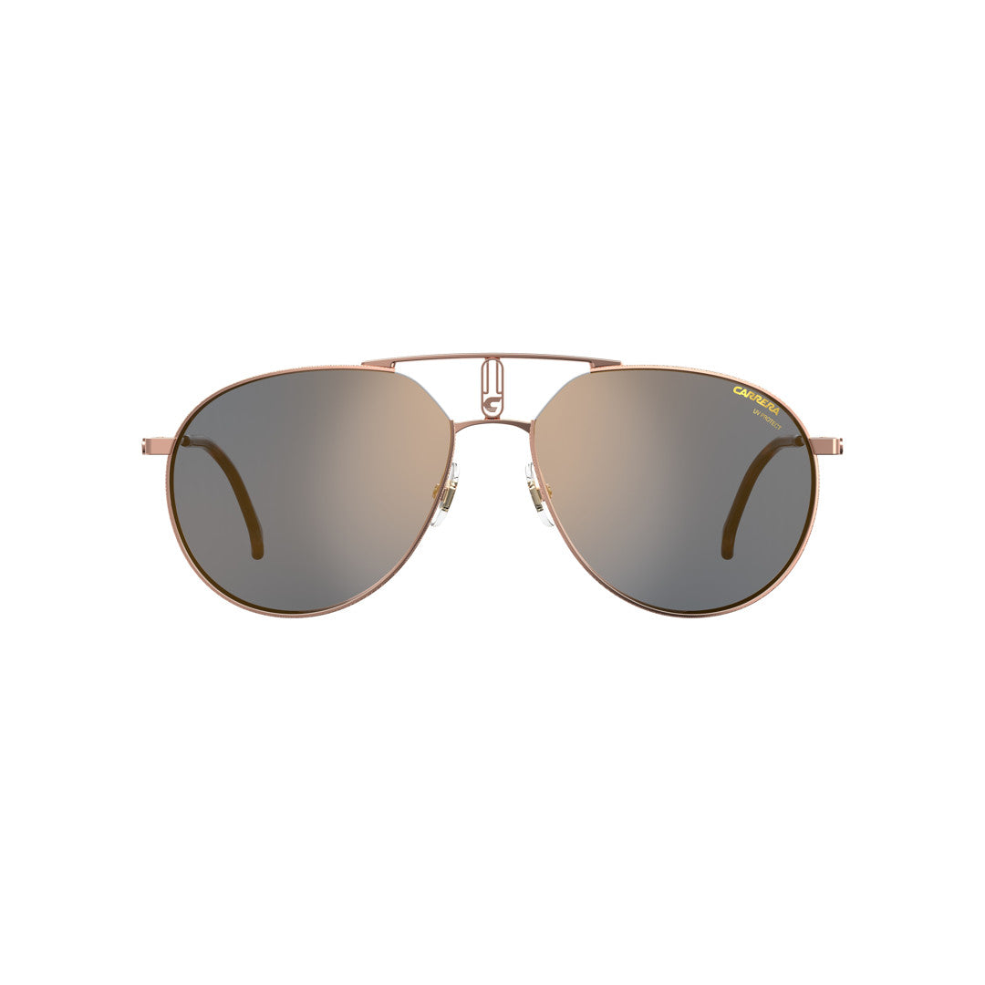 Carrera 209/S 20245585k58ha Metal Sunglass Frames For Unisex Adult Full Rim Pilot Ruthenium Black With Gradient Brown Shaded Non-Polarized 59-17-145