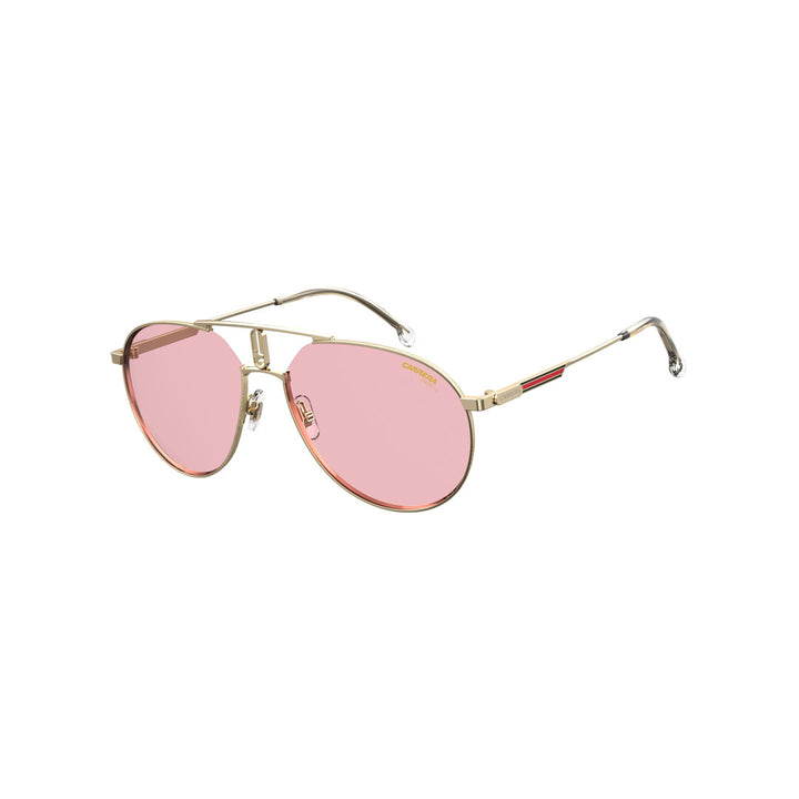 Carrera 1025/S 202457dyg60uk Metal Sunglass Frames For Unisex Adult Rimless Pilot Gold Yellow With Solid Tint Yellow Photocromatic Non-Polarized 59-17-145