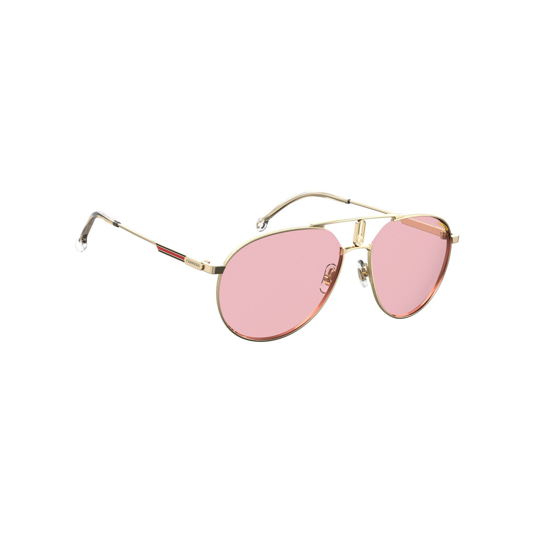 Carrera 1025/S 202457dyg60uk Metal Sunglass Frames For Unisex Adult Rimless Pilot Gold Yellow With Solid Tint Yellow Photocromatic Non-Polarized 59-17-145