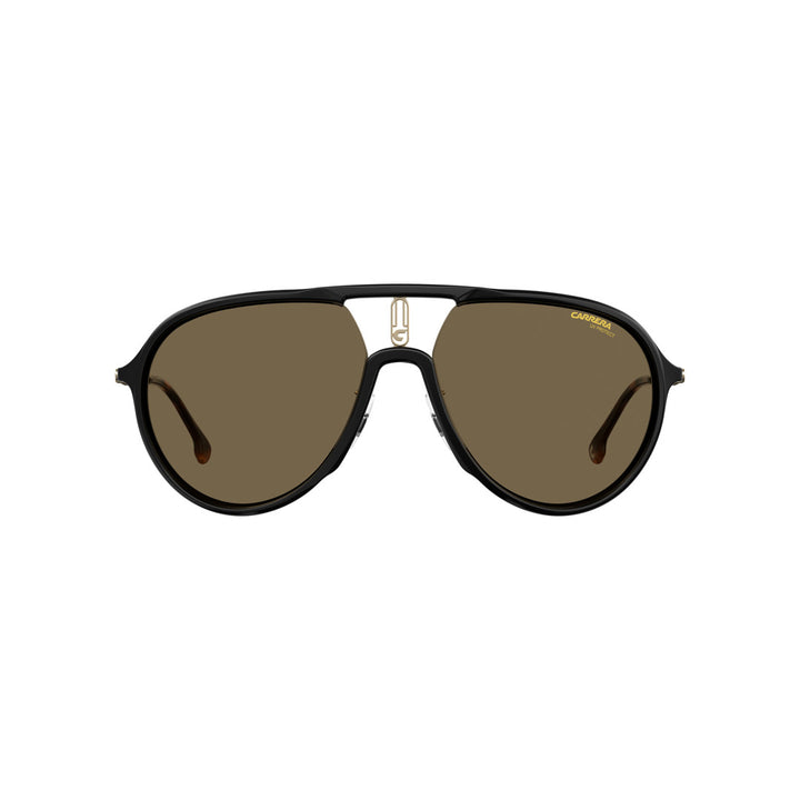 Carrera 1026/S 202459086599k إطار نظارة شمسية من البولي أميد مصبوب للجنسين للبالغين، بإطار كامل بتصميم بايلوت هافانا مع عدسات متدرجة باللون الأخضر غير مستقطبة 59-16-135