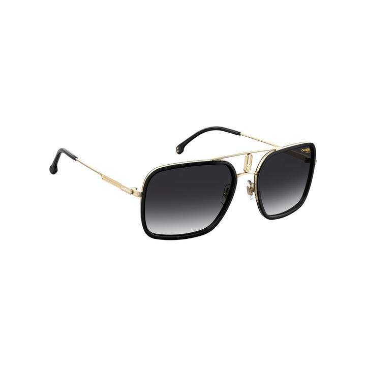 Carrera 1027/S 202710ans59ir Metal Sunglass Frames For Unisex Adult Full Rim Rectangular Black Dark Ruthenium With Solid Tint Grey Non-Polarized 59-20-145