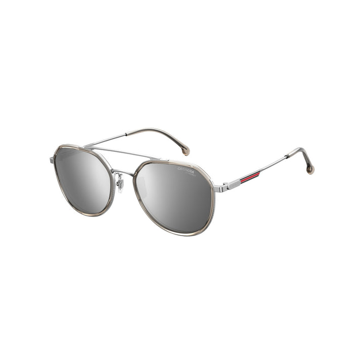 Carrera 1028/Gs 202720r1t55jo Metal Sunglass Frames For Unisex Adult Full Rim Rectangular Geometrical Beige Ruthenium With Mirror Grey Gold Mirror Non-Polarized 55-20-145