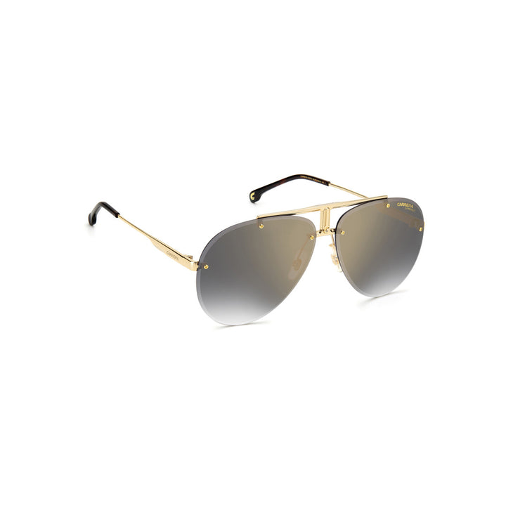 Carrera 1035/Gs 20345301058ir Metal Sunglass Frames For Unisex Adult Full Rim Square Double Bridge Palladium With Solid Tint Grey Non-Polarized 62-12-145