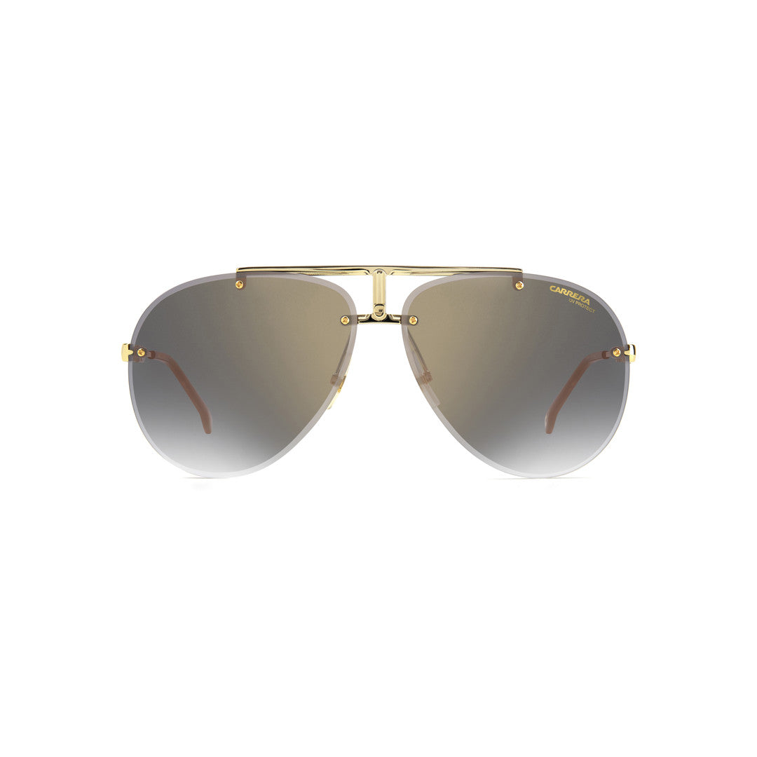 Carrera 1035/Gs 20345301058ir Metal Sunglass Frames For Unisex Adult Full Rim Square Double Bridge Palladium With Solid Tint Grey Non-Polarized 62-12-145