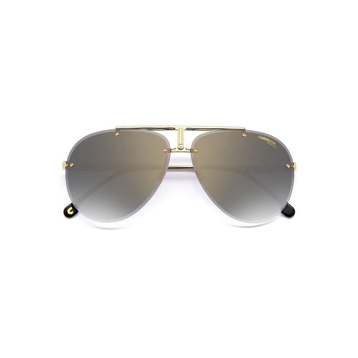 Carrera 1035/Gs 20345301058ir Metal Sunglass Frames For Unisex Adult Full Rim Square Double Bridge Palladium With Solid Tint Grey Non-Polarized 62-12-145