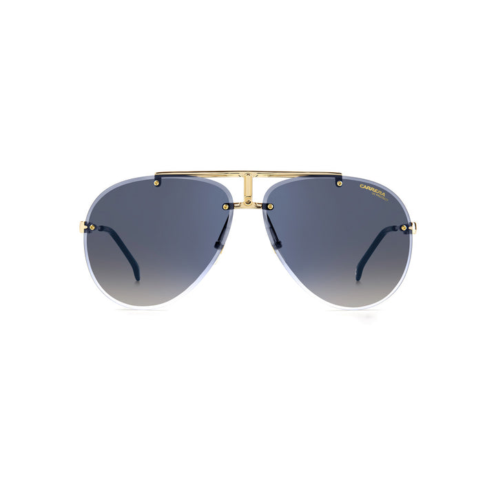 Carrera 1032/S 20345406j62fq إطارات نظارات شمسية معدنية للجنسين للبالغين بدون حواف على شكل طيار ذهبي هافانا مع تدرج لوني + مرآة كاملة رمادي مظلل ذهبي عاكس غير مستقطب 62-12-145