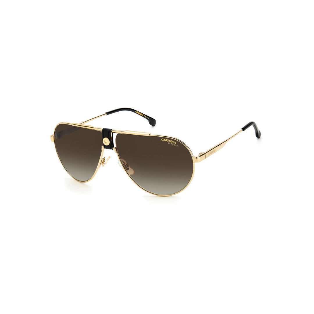 Carrera 236/S 2033690nr542y Metal Sunglass Frames For Unisex Adult Full Rim Square Double Bridge Gold Brown Havana With Mirror Blue Mirror Non-Polarized 63-11-140