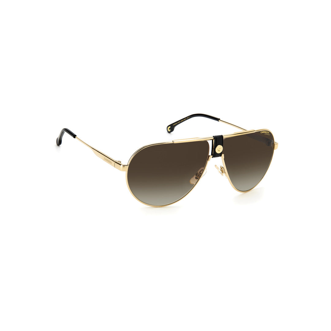 Carrera 236/S 2033690nr542y Metal Sunglass Frames For Unisex Adult Full Rim Square Double Bridge Gold Brown Havana With Mirror Blue Mirror Non-Polarized 63-11-140