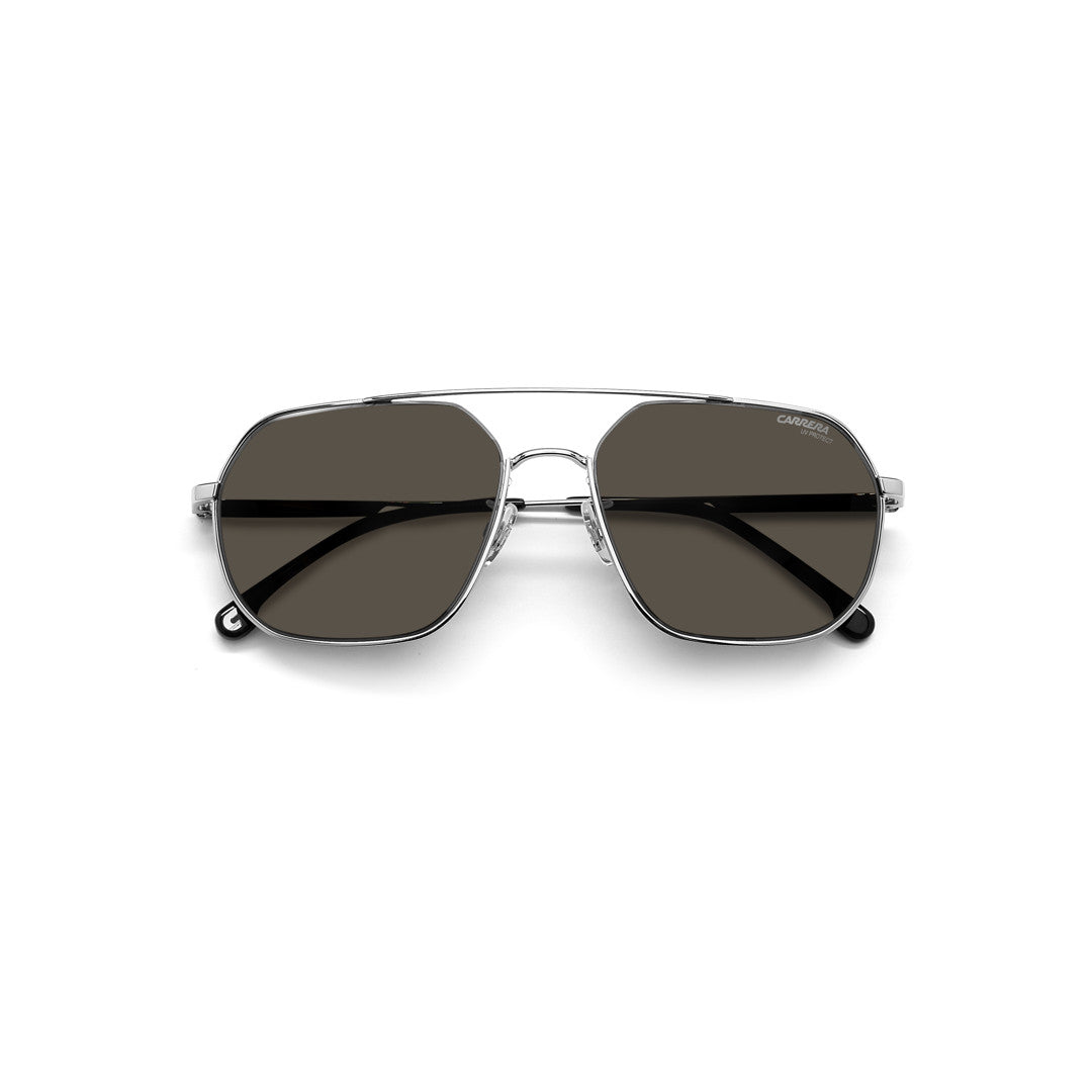 Carrera 8041/S 20335780753ir Polyamide Inj Sunglass Frames For Men Full Rim Rectangular Black With Solid Tint Grey Non-Polarized 58-17-145