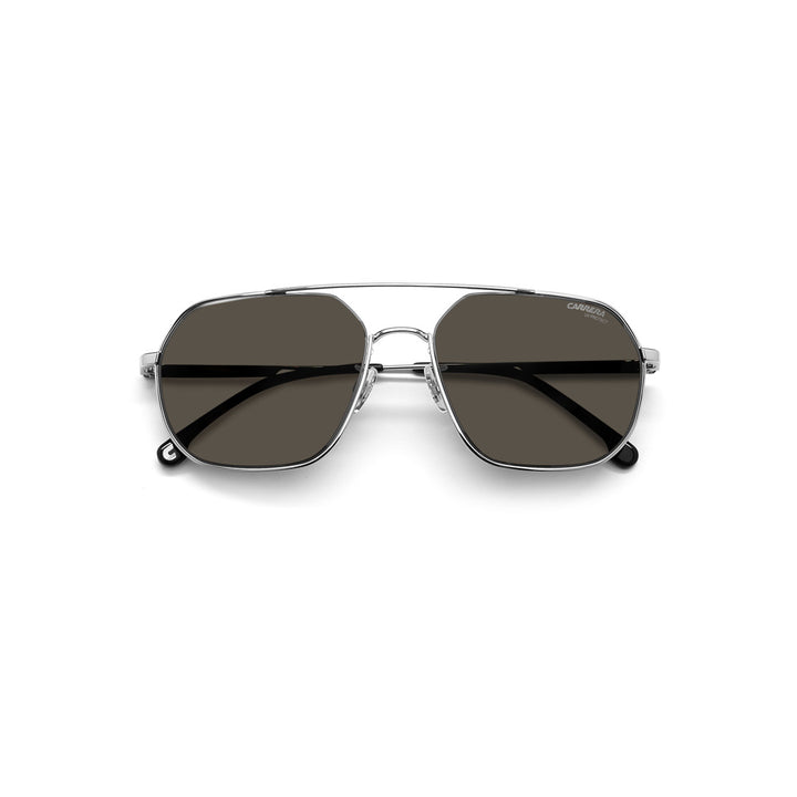 Carrera 8041/S 20335780753ir Polyamide Inj Sunglass Frames For Men Full Rim Rectangular Black With Solid Tint Grey Non-Polarized 58-17-145