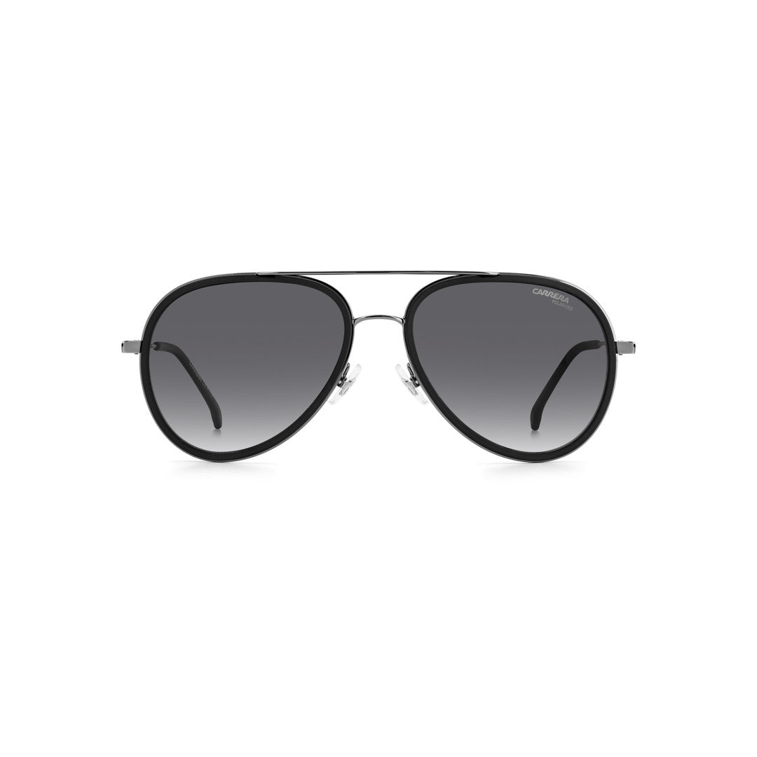 Carrera 1045/S 204896fwm61ha إطار نظارة شمسية من البولي أميد بحافة كاملة للبالغين من الجنسين بتصميم طيار ولون بيج مع عدسات متدرجة باللون البني وغير مستقطبة 57-17-145