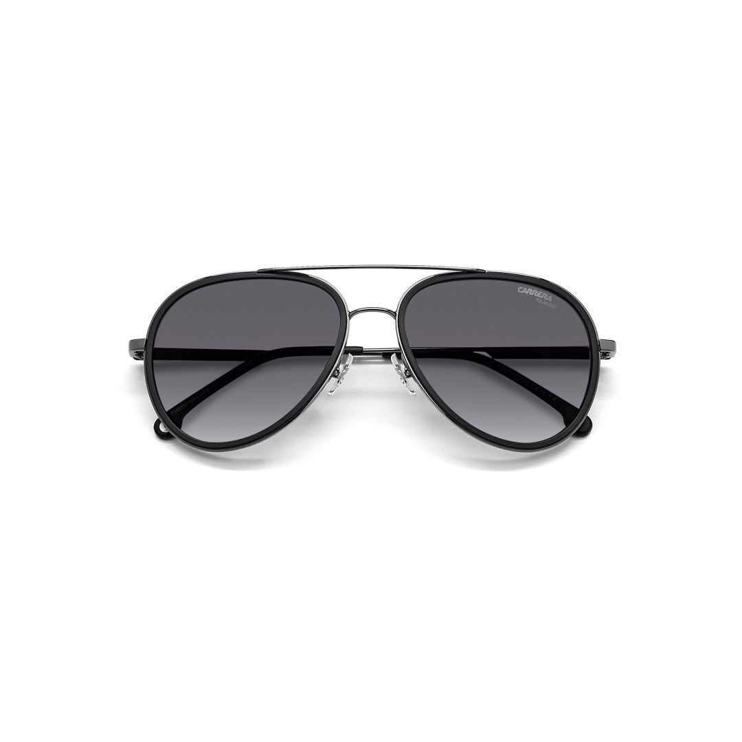 Carrera 1045/S 204896fwm61ha إطار نظارة شمسية من البولي أميد بحافة كاملة للبالغين من الجنسين بتصميم طيار ولون بيج مع عدسات متدرجة باللون البني وغير مستقطبة 57-17-145