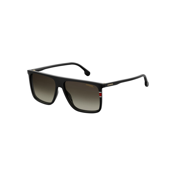 Carrera 267/S 20432380756wj Acetate Sunglass Frames For Men Full Rim Square Flat Top Black With Gradient Grey Shaded Polarized 58-14-145