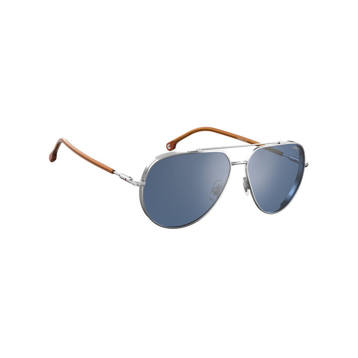 Carrera 221/S 202714loj60qt Metal Sunglass Frames For Unisex Adult Full Rim Pilot Gold Crystal With Solid Tint Green Non-Polarized 60-13-145