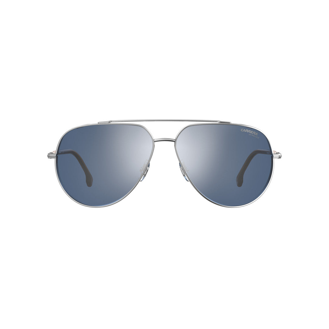 Carrera 221/S 202714loj60qt Metal Sunglass Frames For Unisex Adult Full Rim Pilot Gold Crystal With Solid Tint Green Non-Polarized 60-13-145