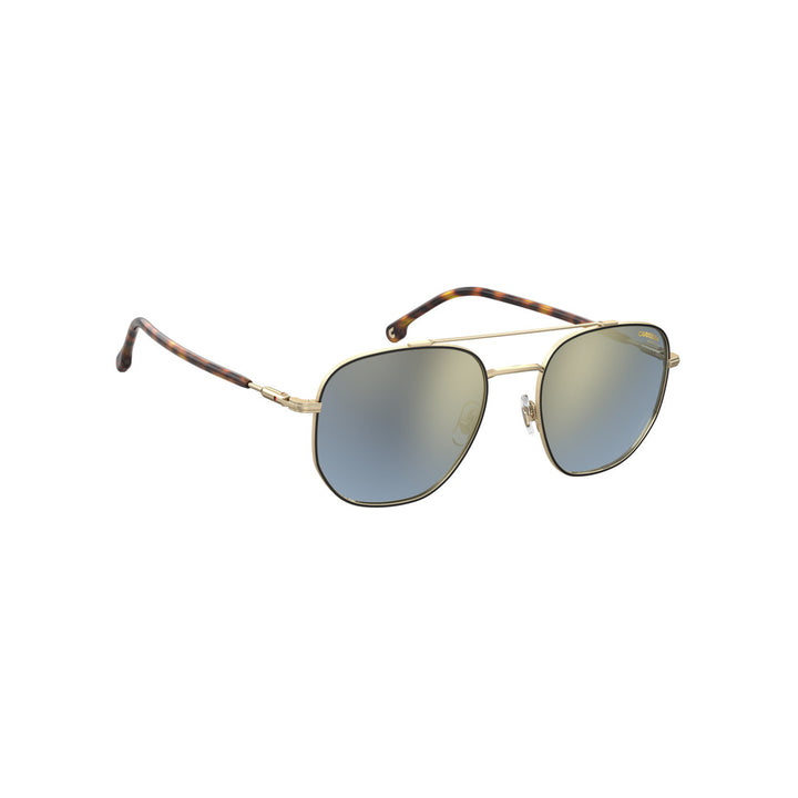 Carrera 236/S 203369v8154ir إطار نظارة شمسية معدني للجنسين للبالغين، بإطار كامل مربع بعدسة مزدوجة، لون روثينيوم أسود داكن مع عدسة رمادية مصمتة غير مستقطبة 54-20-145