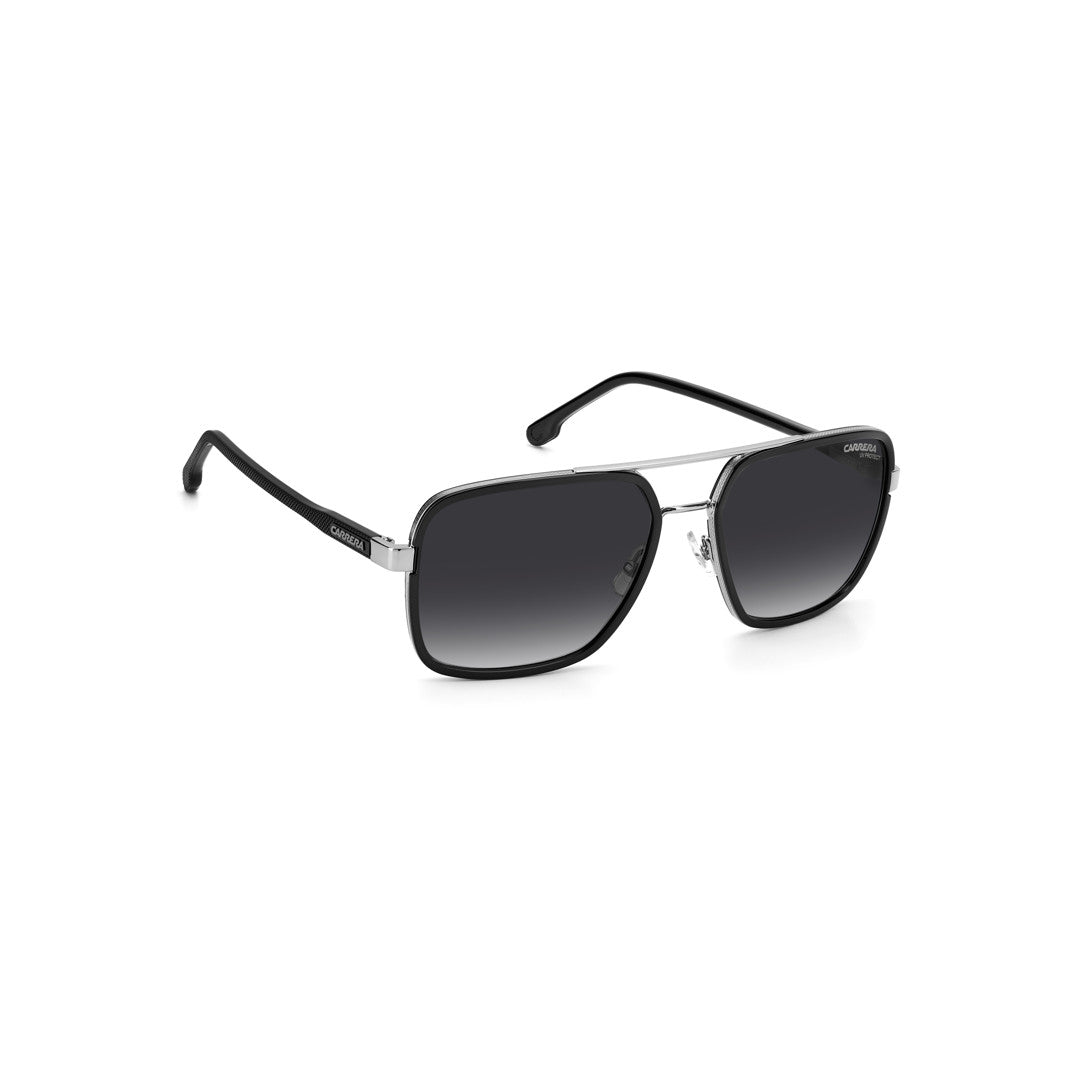 Carrera 256/S 203788rhl58d6 Metal Sunglass Frames For Men Full Rim Rectangular Gold Black With Gradient + Full Mirror Green Shaded Gold Mirror Antirefex Non-Polarized 58-18-140