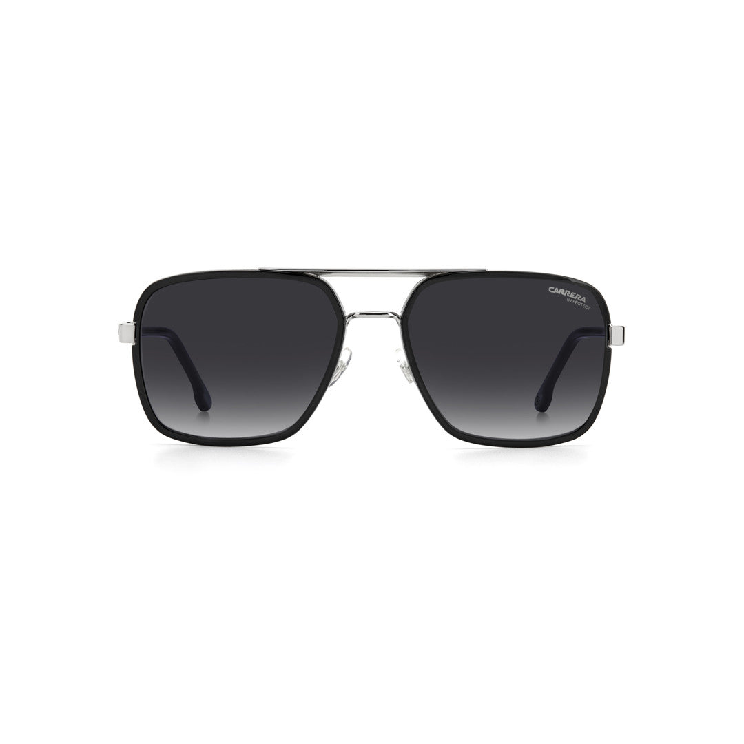 Carrera 256/S 203788rhl58d6 Metal Sunglass Frames For Men Full Rim Rectangular Gold Black With Gradient + Full Mirror Green Shaded Gold Mirror Antirefex Non-Polarized 58-18-140