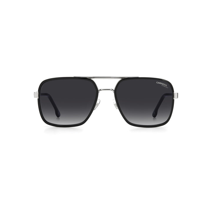 Carrera 256/S 203788rhl58d6 Metal Sunglass Frames For Men Full Rim Rectangular Gold Black With Gradient + Full Mirror Green Shaded Gold Mirror Antirefex Non-Polarized 58-18-140
